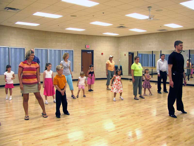 Michael teaching dance at The Riviera Club at 56th and Illinois Street.