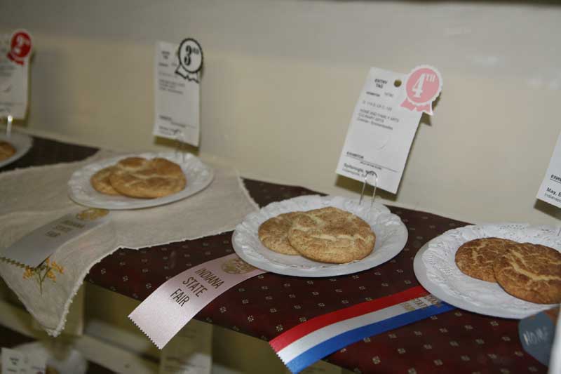 Our own Nora Spitznogle's ribbon winning snickerdoodles