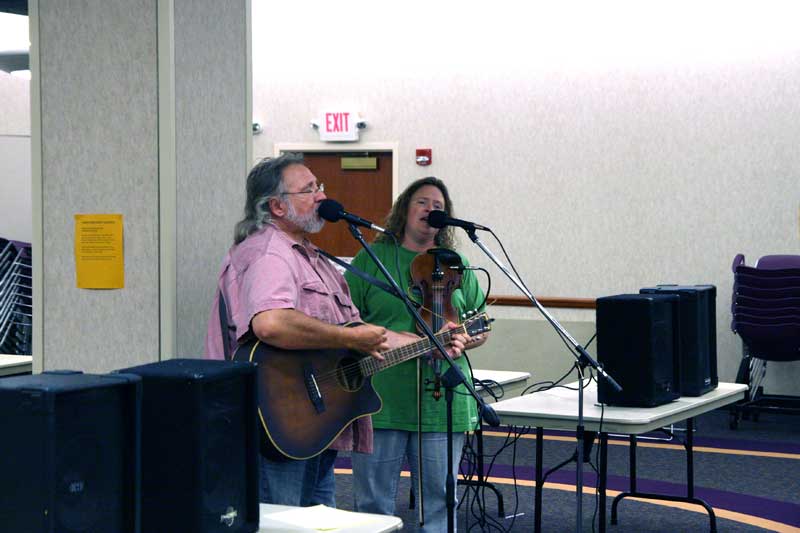Patchwork performed at the Peace Jam.