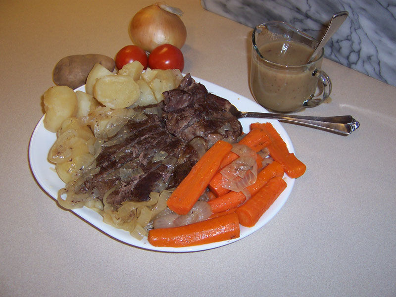 Recipes: Then & Now - Pot Roast Dinner - by Douglas Carpenter 