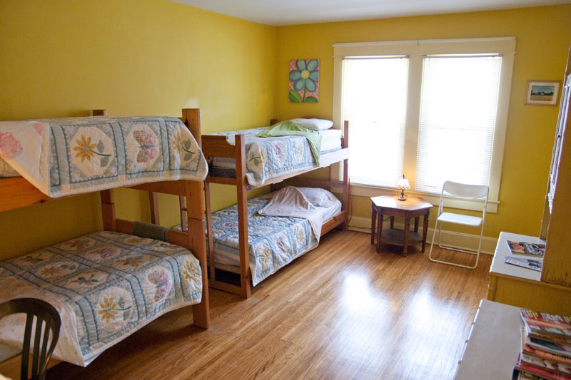 The girl's dorm on the second floor of the main house.