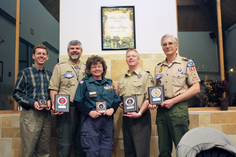 2010 award winners- Left to Right: Charlie Meyer, Rich Gargas, Carla Cargas, John Schingel, Dr. Jim Walsh