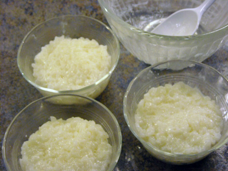 Recipes: Then & Now - Rice Custard - by Douglas Carpenter 