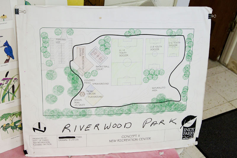 Indy Parks presents at Ravenswood meeting