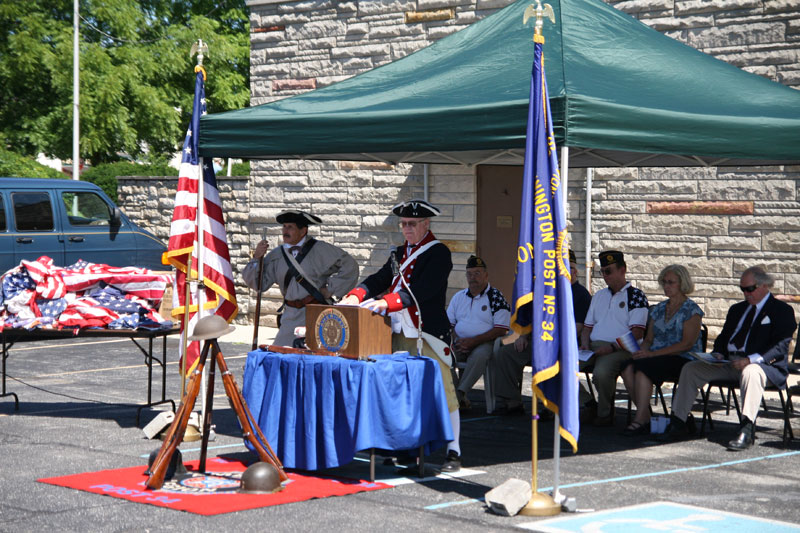 Random Rippling - Flag Retirement Ceremony at Post