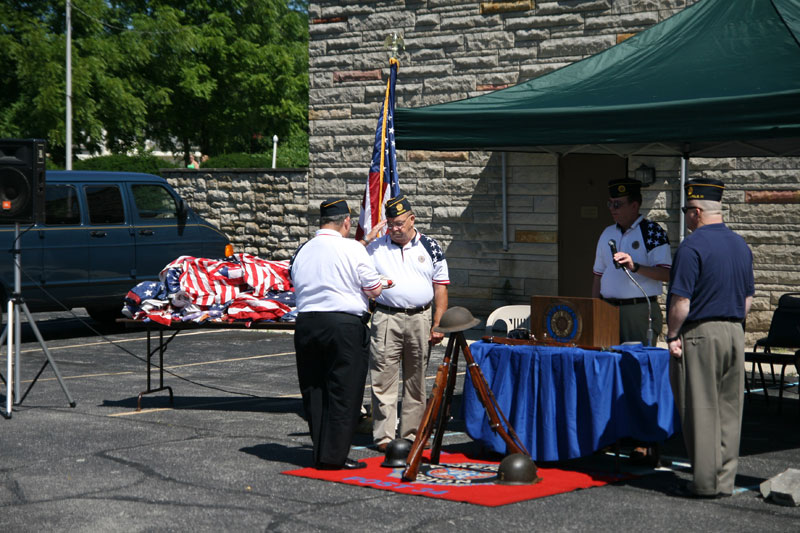 Random Rippling - Flag Retirement Ceremony at Post