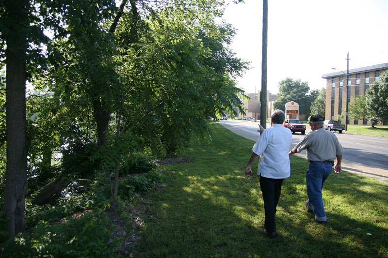 DNR inspects riverbank after honeysuckle removal - by Thomas P. Healy