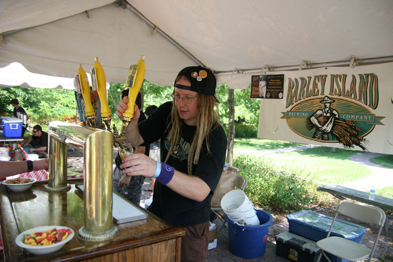 Barley Island had nine of their titles on tap, including Flat Top Wheat, Dirty Helen Brown and BarFly IPA.