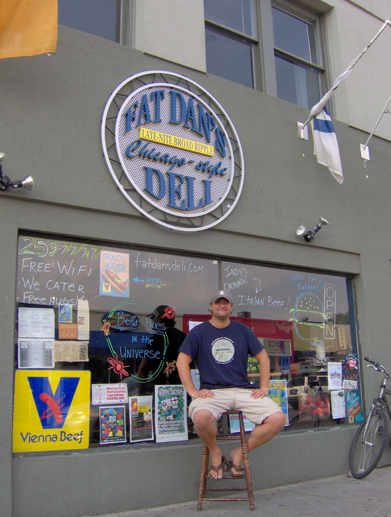 Dan Jarman at Fat Dan's Chicago-style Deli.