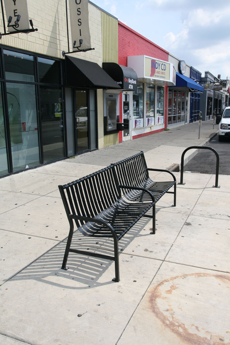 Random Rippling - New bike rack and a bench