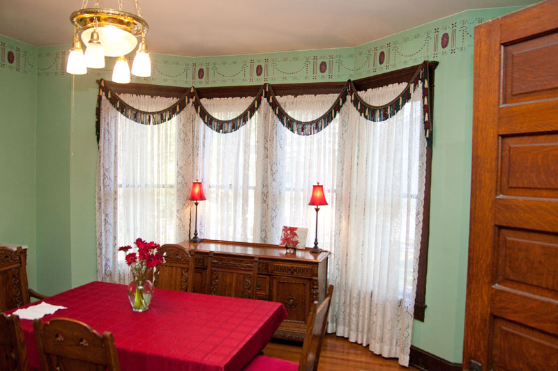 The dining room at 1315 Kessler Boulevard.