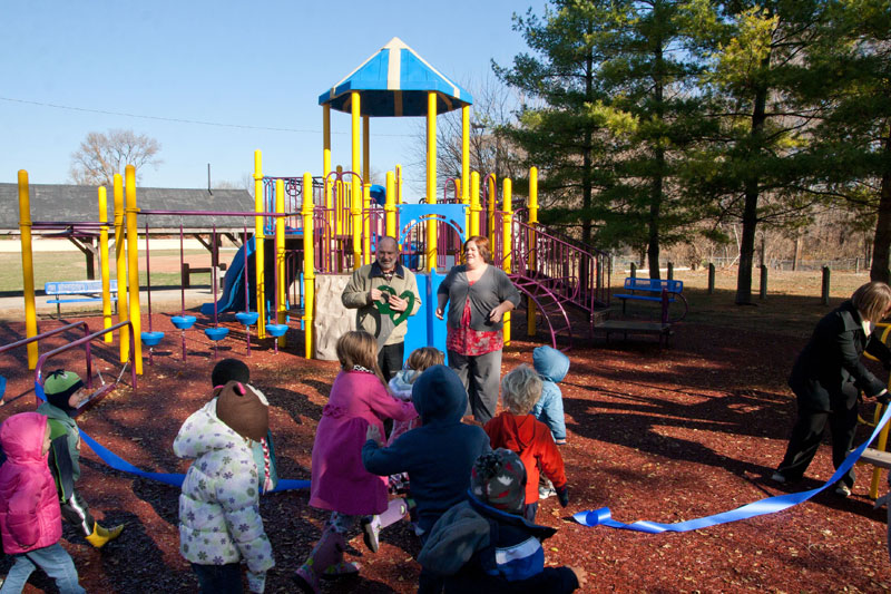 Random Rippling - New playground opens at Opti Park