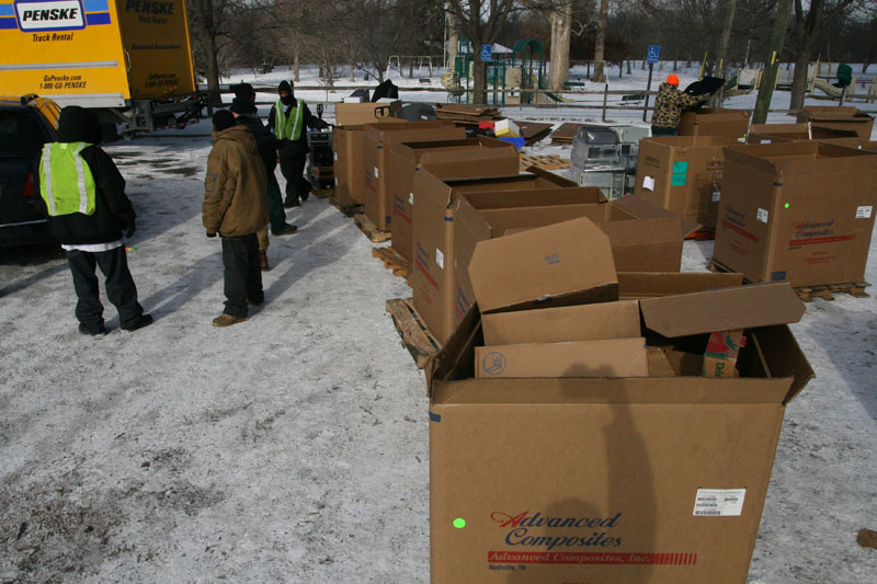 Random Rippling - Recycling day at Broad Ripple Park