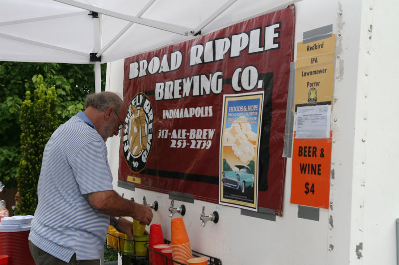 Some local restaurants at the fair - Broad Ripple Brewpub, Jazz Kitchen, Shalimar, and brics.