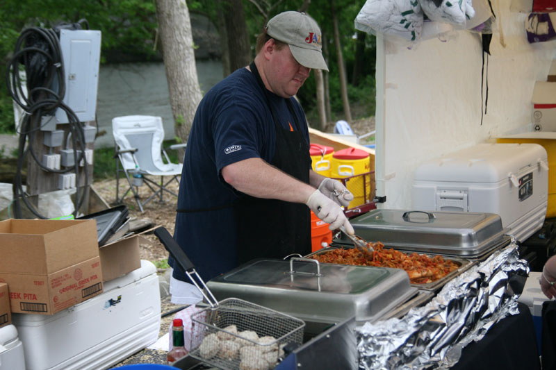 David Allee of the Jazz Kitchen cooking