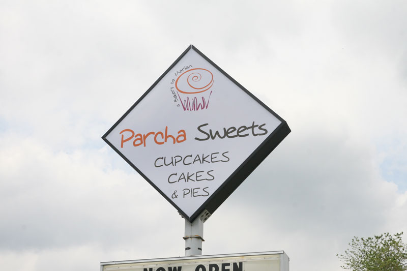 Random Rippling - Parcha Sweets sign