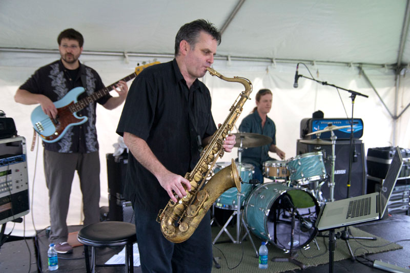 Splinter Group performed at the Artist Green Stage