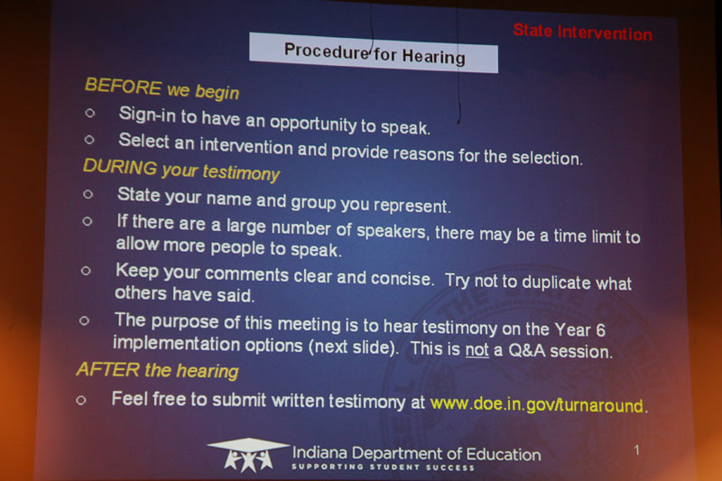 Dr. Bennett holds feedback session for BRHS