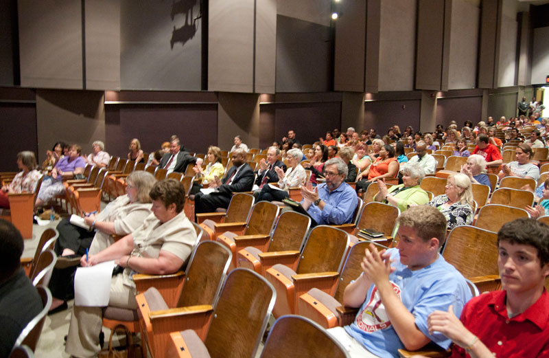 A large turnout for the feedback session.