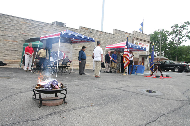 Random Rippling - Flag Day Retirement Ceremony