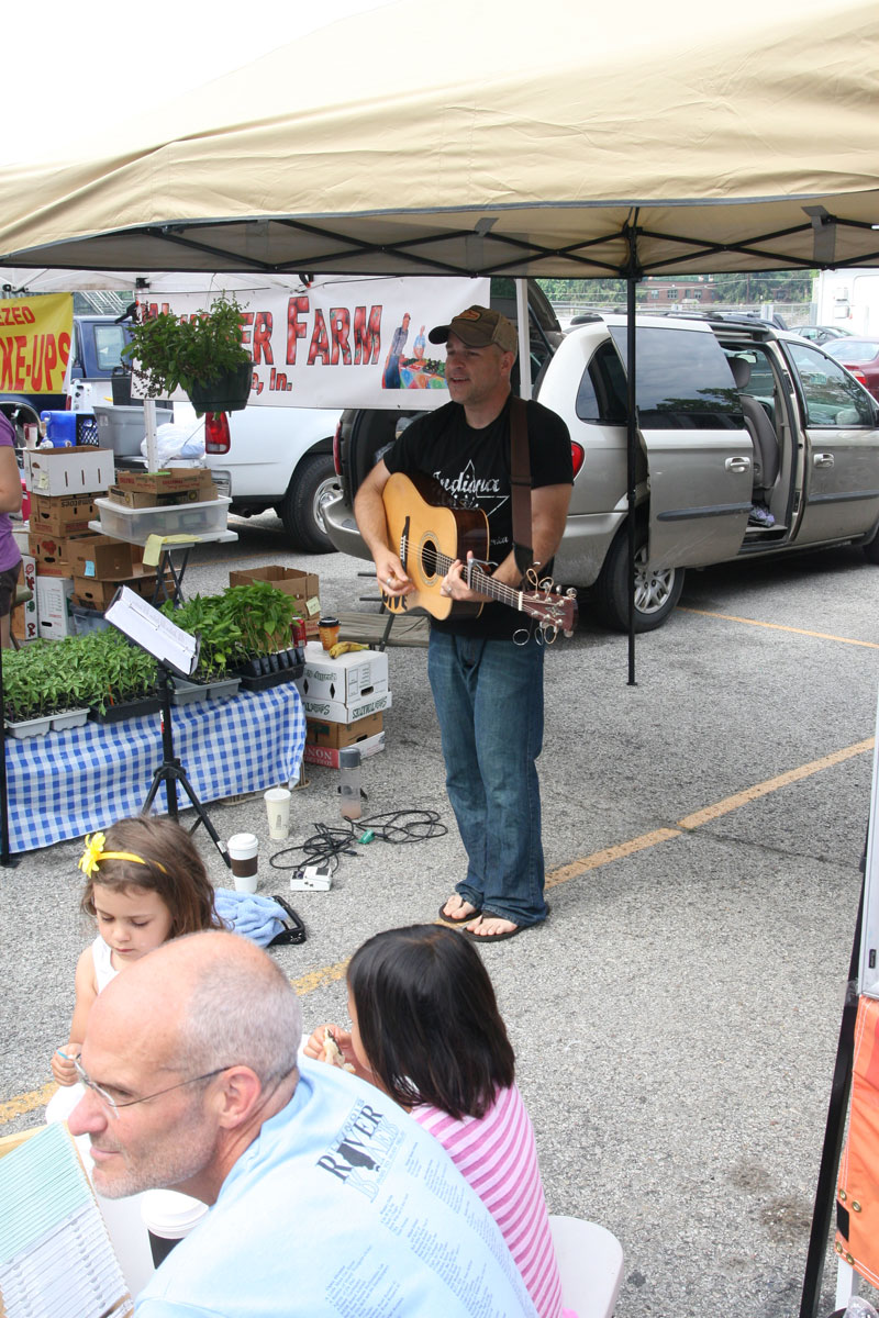 Chad Mill performed at the July 2, 2011, Saturday Morning market at BRHS