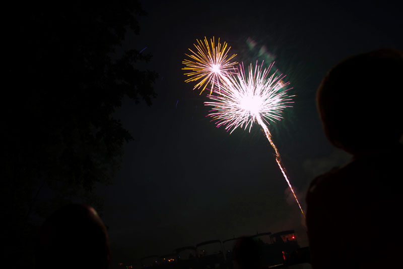 Random Rippling - 40th anniversary for Ravenswood fireworks 