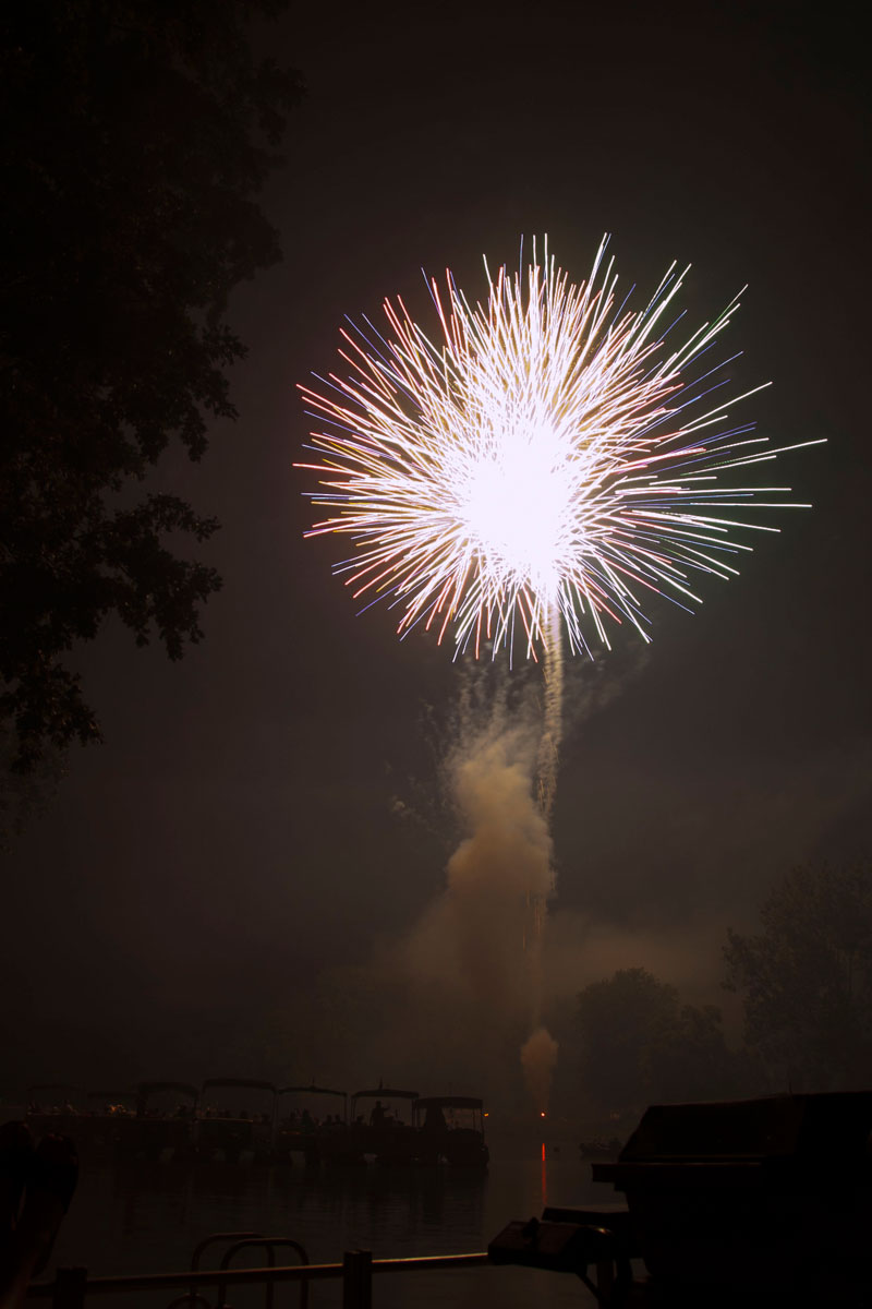 Random Rippling - 40th anniversary for Ravenswood fireworks 