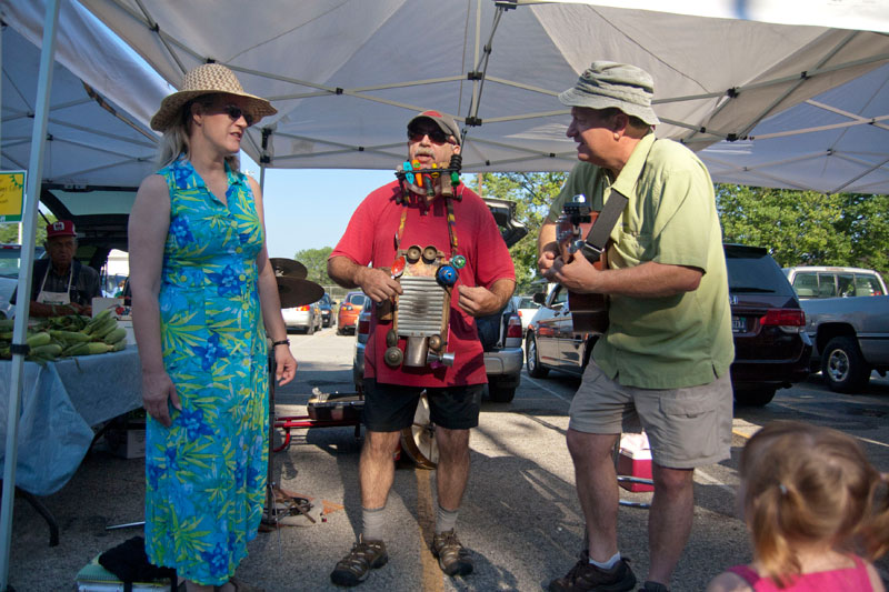 Witch Hazel performed at the July 9, 2011, market.