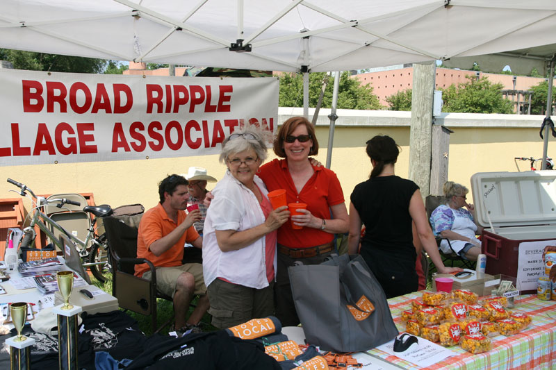 BRVA booth with Chris Carlson and Bridget Carson