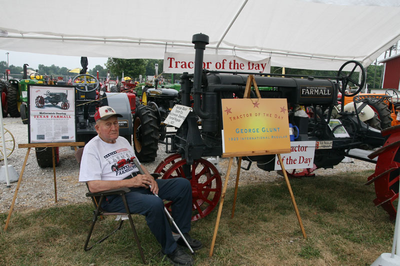 George Glunt had the Tractor of the Day on opening day.