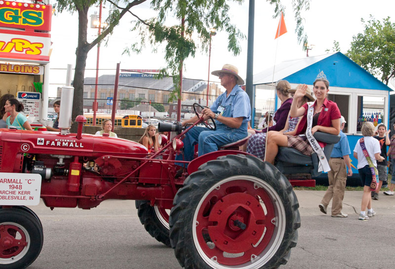 Archie Kerr in the tractor parade