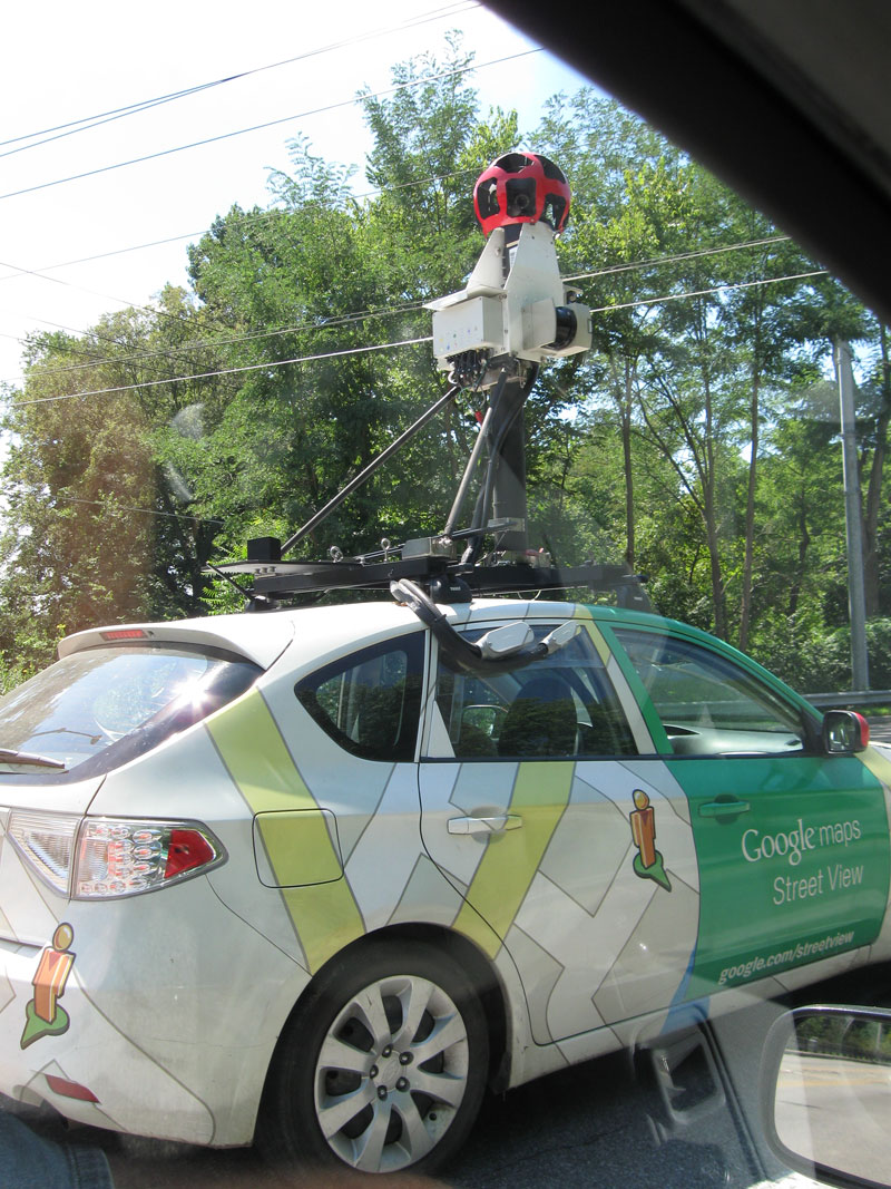 Random Rippling - Google Map car 