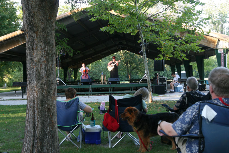 Random Rippling - A great night for music at Broad Ripple Park 