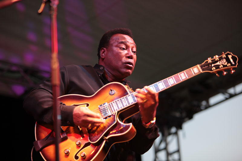 George Benson headlines on the Main Stage at the 2011 Indy Jazz Festival.