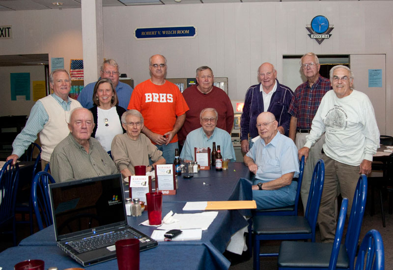 Standing: Mike Freeland, Sharon Butsch Freeland, Steven Prange, Alan Hague, Bill Leahy, Don Albershardt, John Hague, Dee Hughey. Seated: Glen Hague, Jack Carter, Joe Lobraico, Bill Guy.