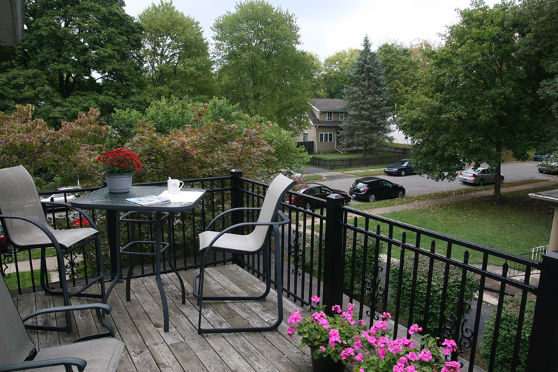 The home at 6240 Central Avenue features a wonderful 2nd floor deck with views of the neighborhood.