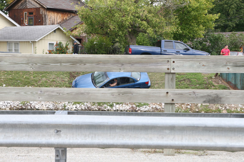 Random Rippling - car accident on canal 