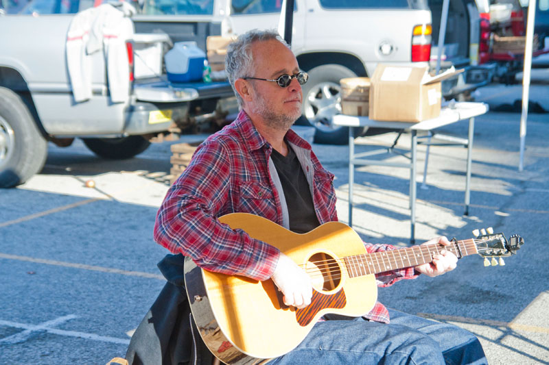 Gary Wasson performed at the Saturday morning market on October 8. The Saturday market runs through November 19.