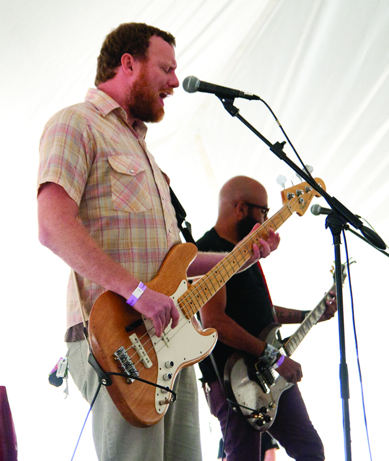 Ben Masbaum of Household Guns at Connor's Pub Mega Tent.