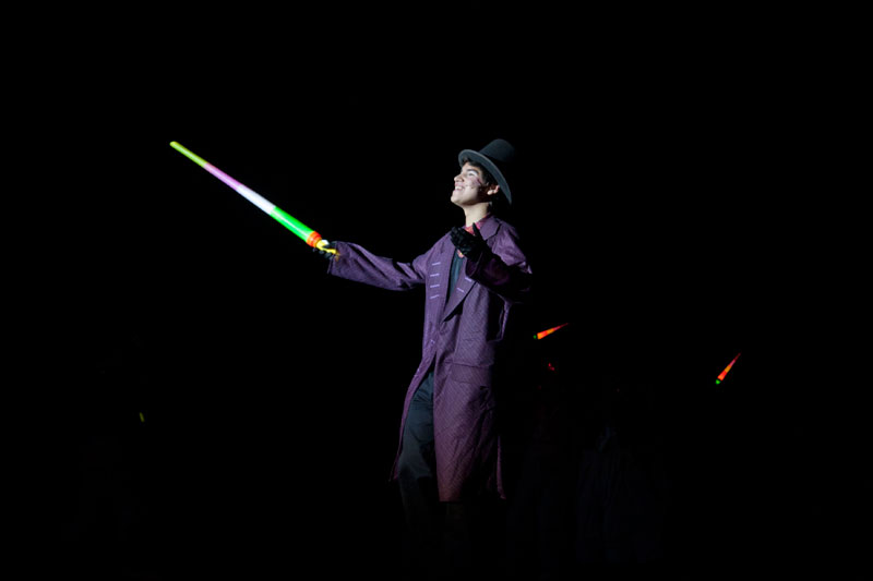 Random Rippling - Willy Wonka on the stage at Broad Ripple Magnet High School