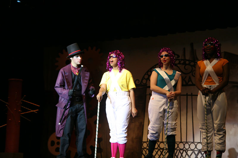 Random Rippling - Willy Wonka on the stage at Broad Ripple Magnet High School