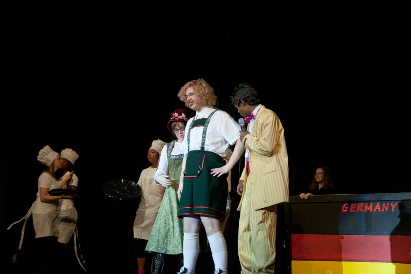 Random Rippling - Willy Wonka on the stage at Broad Ripple Magnet High School