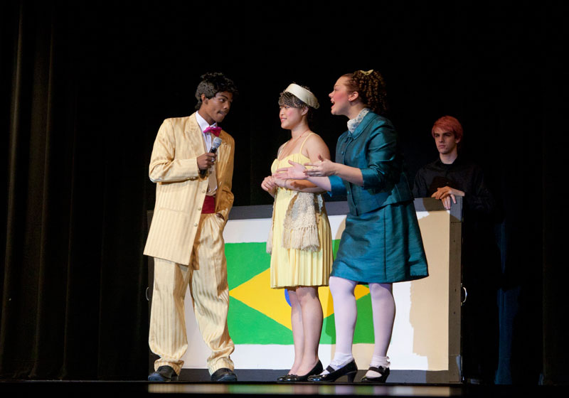 Random Rippling - Willy Wonka on the stage at Broad Ripple Magnet High School