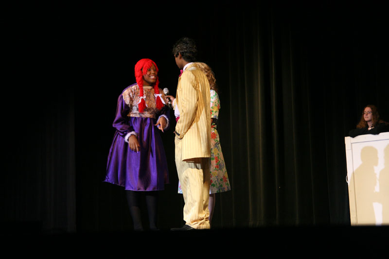 Random Rippling - Willy Wonka on the stage at Broad Ripple Magnet High School