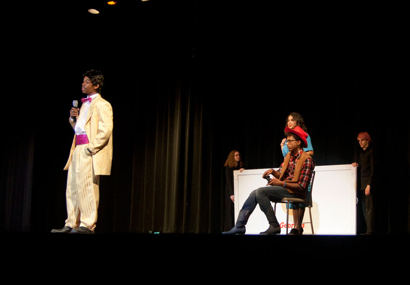 Random Rippling - Willy Wonka on the stage at Broad Ripple Magnet High School