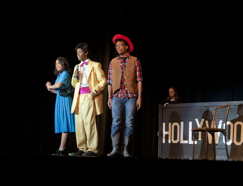 Random Rippling - Willy Wonka on the stage at Broad Ripple Magnet High School