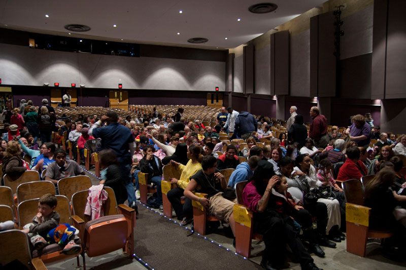 Random Rippling - Willy Wonka on the stage at Broad Ripple Magnet High School