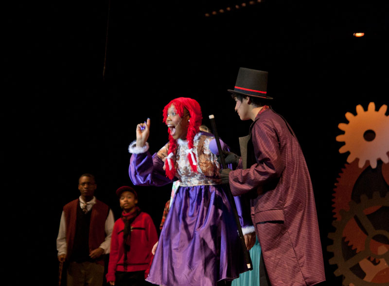 Random Rippling - Willy Wonka on the stage at Broad Ripple Magnet High School