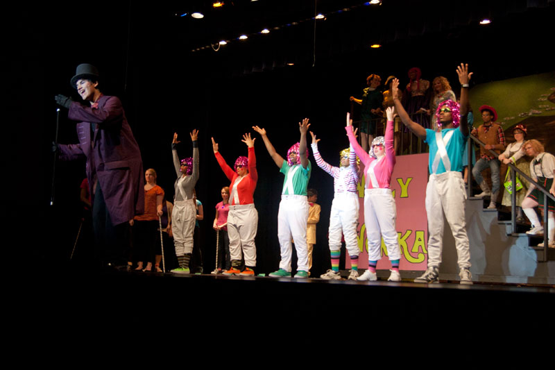 Random Rippling - Willy Wonka on the stage at Broad Ripple Magnet High School