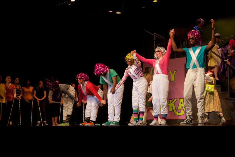 Random Rippling - Willy Wonka on the stage at Broad Ripple Magnet High School